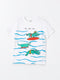 Crew Neck Printed Short Sleeve Boy T-Shirt